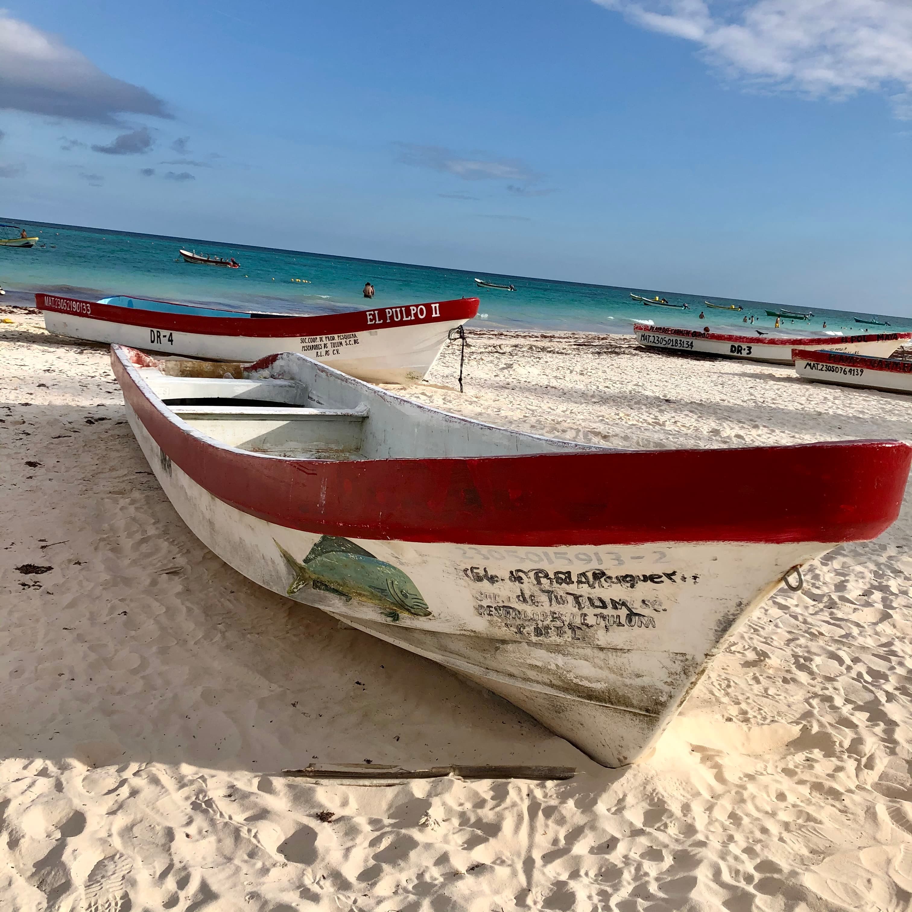Tulum fishing boats